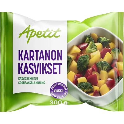 Apetit - Kartanon kasvikset kasvissekoitus - 300 g - Pakastekasvikset sekoitus Apetit - Kartanon kasvikset kasvissekoitus - 300 g - Pakastekasvikset sekoitus