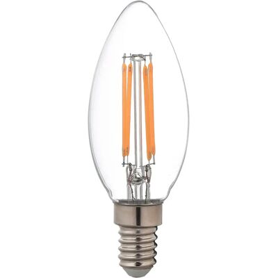Airam LED-glödlampa E14 4,5W 470LM dimbar klar filament Airam LED-glödlampa E14 4,5W 470LM dimbar klar filament