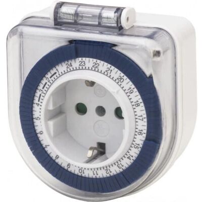 Airam TIDUR IP44 - 24H Timer mit Langstecker - Zeitschalter Airam TIDUR IP44 - 24H Timer mit Langstecker - Zeitschalter