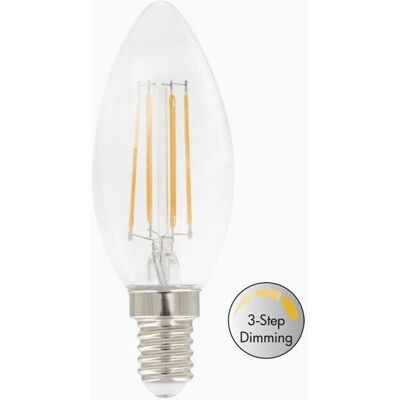 AIRAM LED-lampa - E14 3-stegs dimbar 4,5W Varmvit AIRAM LED-lampa - E14 3-stegs dimbar 4,5W Varmvit