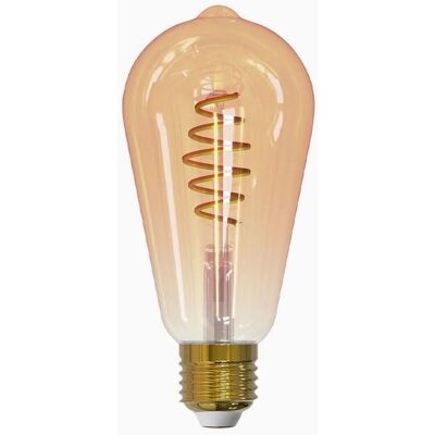 Airam SmartHome Edison ST64 - smartpære - E27 - ravfarvet - 350 lm - WiFi Airam SmartHome Edison ST64 - smartpære - E27 - ravfarvet - 350 lm - WiFi