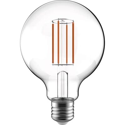 Airam LED G95 -E27, 3000K, 470lm, Kirkas Kupu - LED Lamppu Airam LED G95 -E27, 3000K, 470lm, Kirkas Kupu - LED Lamppu