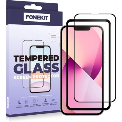 Protector d'Écran en Verre Trempé FoneKit pour iPhone 13 mini - Résistant aux chocs - Publicité Protector d'Écran en Verre Trempé FoneKit pour iPhone 13 mini - Résistant aux chocs - Publicité