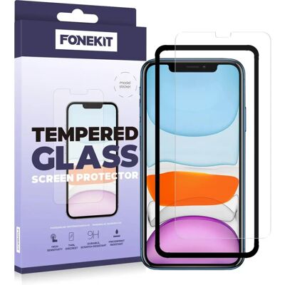 FoneKit iPhone XR / 11 gehärtete Glas Schutzfolie FoneKit iPhone XR / 11 gehärtete Glas Schutzfolie