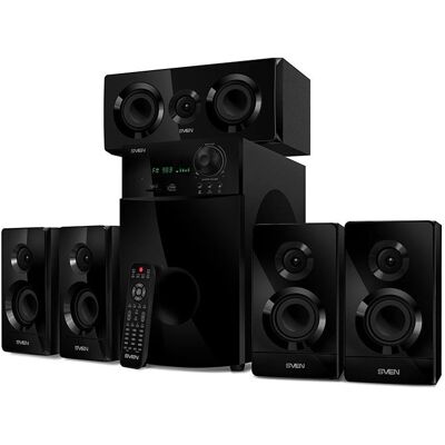 Sven HT-210 Lautsprecher-Set - 125W, Bluetooth, 5.1 Surround, Schwarz Sven HT-210 Lautsprecher-Set - 125W, Bluetooth, 5.1 Surround, Schwarz