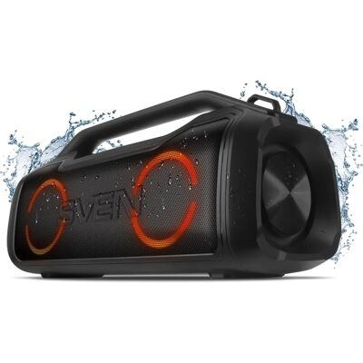 Sven PS-390 Schwarz Wasserdichter Tragbarer Lautsprecher - Portable Lautsprecher Sven PS-390 Schwarz Wasserdichter Tragbarer Lautsprecher - Portable Lautsprecher