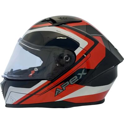 Apex - FI100 - Rot Weiß Schwarz - Gr. M 57/58 - Integralhelm Apex - FI100 - Rot Weiß Schwarz - Gr. M 57/58 - Integralhelm