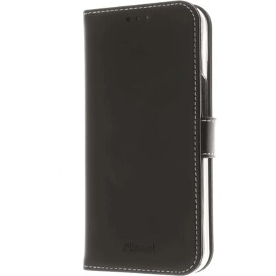 Coque portefeuille en cuir Insmat Exclusive pour iPhone 13 mini - Noir - Publicité Coque portefeuille en cuir Insmat Exclusive pour iPhone 13 mini - Noir - Publicité