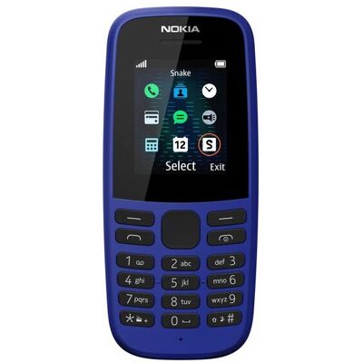 Nokia 105 2019 Blue 1.77 4MB 2G Unlocked & SIM Free - Feature Phone Nokia 105 2019 Blue 1.77 4MB 2G Unlocked & SIM Free - Feature Phone