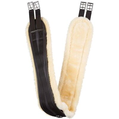 HORZE Atlanta Pferdegurt - Anatomisches Design, Abnehmbares Schaffell, Elastische Enden HORZE Atlanta Pferdegurt - Anatomisches Design, Abnehmbares Schaffell, Elastische Enden
