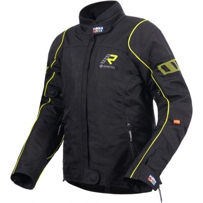 Giacca tessile da moto donna Rukka Traverina - Nero Giallo - 38 Giacca tessile da moto donna Rukka Traverina - Nero Giallo - 38