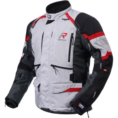Rukka Madagascar-R Chaqueta Textil para Motocicleta - Negro Gris Rojo - Chaqueta de Moto Rukka Madagascar-R Chaqueta Textil para Motocicleta - Negro Gris Rojo - Chaqueta de Moto