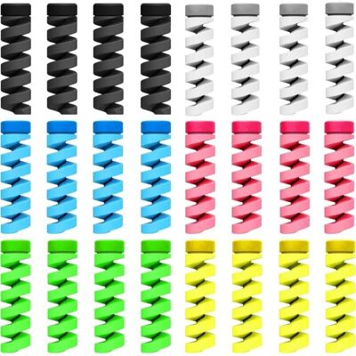 Yuzee Cable Protector - Flexible, Pet & Universal Protection - 24 Pcs Yuzee Cable Protector - Flexible, Pet & Universal Protection - 24 Pcs