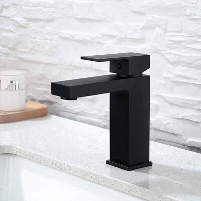 Aiperq Grifo lavabo negro rectangular - brass - 3/8 Aiperq Grifo lavabo negro rectangular - brass - 3/8
