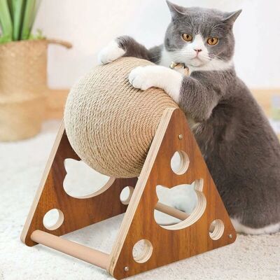 AIPERQ - Cat Scratcher Ball - Natural Sisal - Cat Scratcher Toy AIPERQ - Cat Scratcher Ball - Natural Sisal - Cat Scratcher Toy