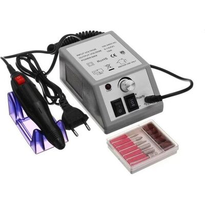 Perceuse à Ongles Électrique TEMPSA - 20000 rpm - Manucure Pédicure - Prise UE - Gris - Publicité Perceuse à Ongles Électrique TEMPSA - 20000 rpm - Manucure Pédicure - Prise UE - Gris - Publicité