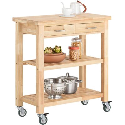 SoBuy - FKW24-N - Bois-caoutchouc - Tiroirs 2 - Chariot de rangement - Publicité SoBuy - FKW24-N - Bois-caoutchouc - Tiroirs 2 - Chariot de rangement - Publicité