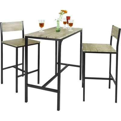 Sobuy - Korkeampi Baari Pöytä ja 2 Tuolit - Set Sobuy - Korkeampi Baari Pöytä ja 2 Tuolit - Set
