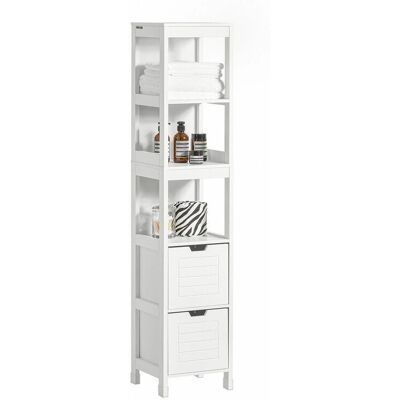 Sobuy Valkoinen kylpyhuoneen pylväskaappi - 145cm Säilytystila Sobuy Valkoinen kylpyhuoneen pylväskaappi - 145cm Säilytystila