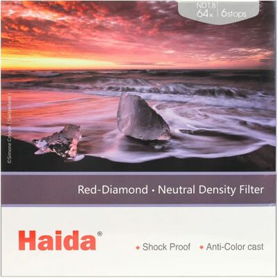 Filtro ND NanoPro Red Diamond Haida - ND64 - Resistente al agua y golpes Filtro ND NanoPro Red Diamond Haida - ND64 - Resistente al agua y golpes