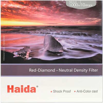 Haida Red Diamond NanoPro ND1000 - Vidrio óptico resistente a golpes Haida Red Diamond NanoPro ND1000 - Vidrio óptico resistente a golpes