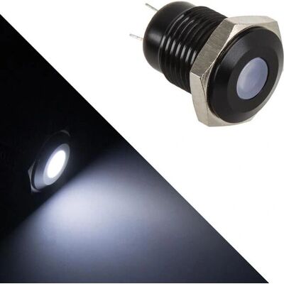 Lamptron Vandalismus-gesicherte LED - Weiss, Schwarze Fassung - Modding Beleuchtung Lamptron Vandalismus-gesicherte LED - Weiss, Schwarze Fassung - Modding Beleuchtung