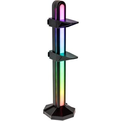 Lamptron GPU Halter - Schwarz - Für 2 GPUs - RGB Beleuchtung - PC Zubehör Lamptron GPU Halter - Schwarz - Für 2 GPUs - RGB Beleuchtung - PC Zubehör