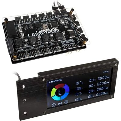 Kontroler PCI RGB Fan i LED SM436 Sync Edition - czarny Kontroler PCI RGB Fan i LED SM436 Sync Edition - czarny