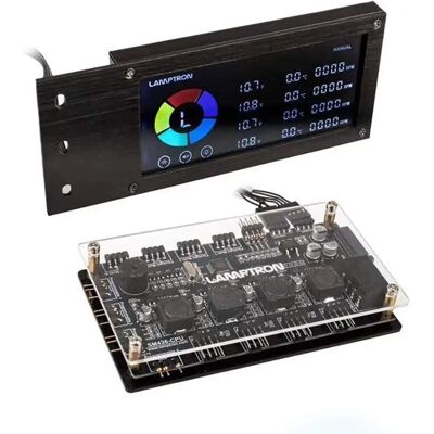 Lamptron SM436 PCI RGB Wentylator i LED - Czarny Lamptron SM436 PCI RGB Wentylator i LED - Czarny