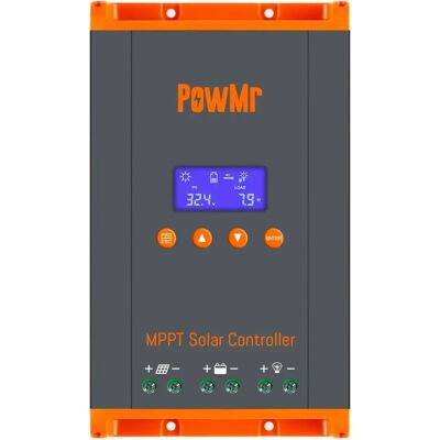 Regolatore di carica solare PowMr - Display LED, USB 5V 2A Regolatore di carica solare PowMr - Display LED, USB 5V 2A