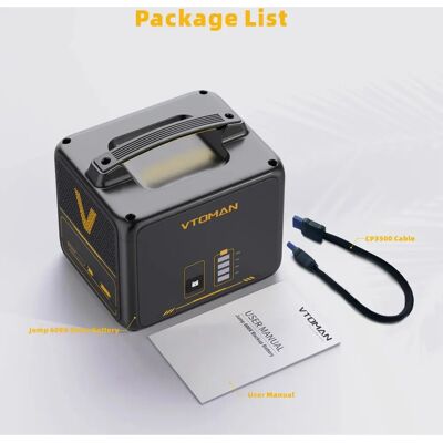 VTOMAN JUMP600X Power Bank - 640Wh, 600W, LiFePO4 Backup VTOMAN JUMP600X Power Bank - 640Wh, 600W, LiFePO4 Backup