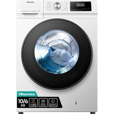 Hisense WDQA1014EVJM - Blanc - Lave-linge Séchant - Publicité Hisense WDQA1014EVJM - Blanc - Lave-linge Séchant - Publicité