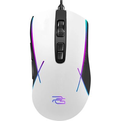 Proove Weiße Gaming-Maus - RGB, 7 Tasten, Kabelgebunden Proove Weiße Gaming-Maus - RGB, 7 Tasten, Kabelgebunden