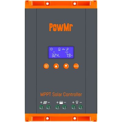 PowMr 60A MPPT Regulator Ładowania Solarnego - 3 Etapy, Panel 12V-48V PowMr 60A MPPT Regulator Ładowania Solarnego - 3 Etapy, Panel 12V-48V