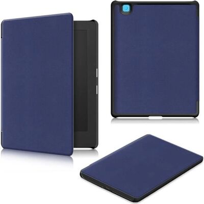Étui AZPower Kobo Aura H2O 2e Édition - Cuir synthétique - Microfibre - Bleu foncé - Publicité Étui AZPower Kobo Aura H2O 2e Édition - Cuir synthétique - Microfibre - Bleu foncé - Publicité