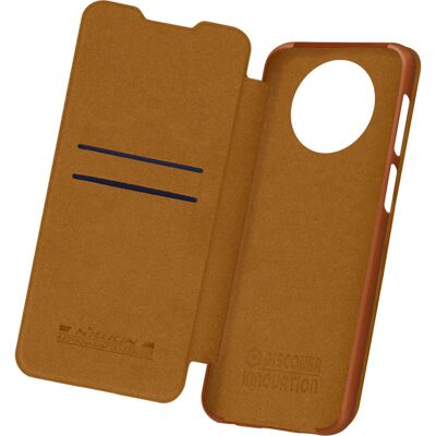 Nillkin Leder Flip Wallet Hülle für Xiaomi Redmi Note 9T 5G - Braun Nillkin Leder Flip Wallet Hülle für Xiaomi Redmi Note 9T 5G - Braun