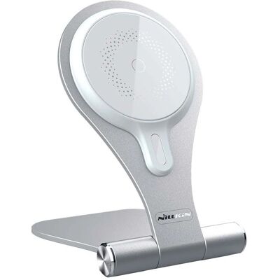 Nillkin NKT11 Wireless Charger - Unterstützt MagSafe, Silber Nillkin NKT11 Wireless Charger - Unterstützt MagSafe, Silber