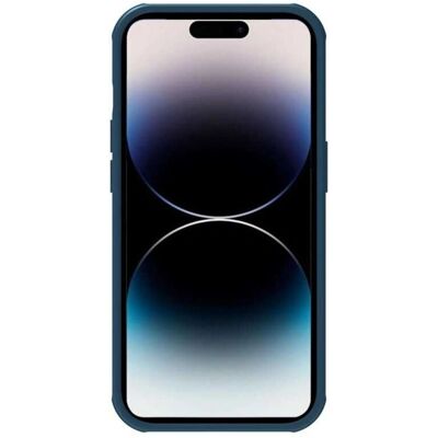 Nillkin Lederhülle für iPhone 14 Pro Max - Blau Nillkin Lederhülle für iPhone 14 Pro Max - Blau