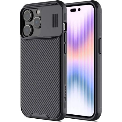 Nillkin CamShield Pro Apple iPhone 14 Pro Étui - Smartphone, noir - Publicité Nillkin CamShield Pro Apple iPhone 14 Pro Étui - Smartphone, noir - Publicité