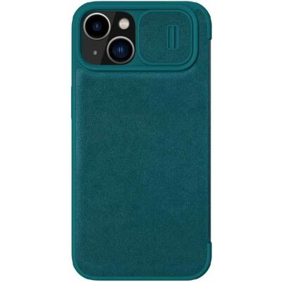 Nillkin Grüne Lederhülle für iPhone 14 Plus mit Kartenfach Nillkin Grüne Lederhülle für iPhone 14 Plus mit Kartenfach