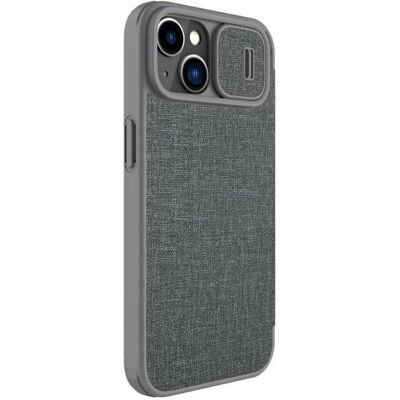 Nillkin Lederhülle für iPhone 14 Plus - Grau Nillkin Lederhülle für iPhone 14 Plus - Grau