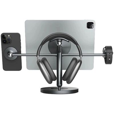 Supporto Magnetico Grigio Scuro Nillkin per iPhone MagSafe, Apple Watch, iPad, Cuffie - Supporto Supporto Magnetico Grigio Scuro Nillkin per iPhone MagSafe, Apple Watch, iPad, Cuffie - Supporto