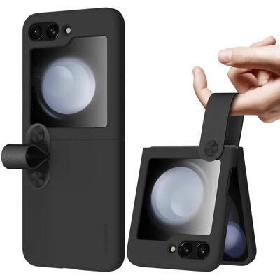Nillkin Flex Flip Hülle mit Aufhänger für Samsung Galaxy Z Flip 5 - Schwarz Nillkin Flex Flip Hülle mit Aufhänger für Samsung Galaxy Z Flip 5 - Schwarz
