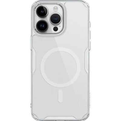 Nillkin Weiße MagSafe Hülle für iPhone 15 Pro Max - Schlank & Schutz Nillkin Weiße MagSafe Hülle für iPhone 15 Pro Max - Schlank & Schutz