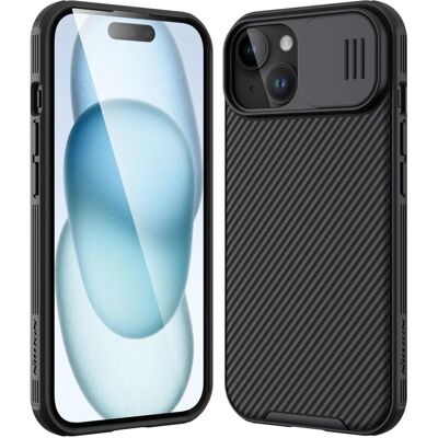 Coque Noire Nillkin CamShield Pro pour iPhone 15 Plus - Étui Coque Noire Nillkin CamShield Pro pour iPhone 15 Plus - Étui