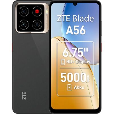 ZTE Blade A56 - 4GB RAM, 64GB - Zwart Smartphone ZTE Blade A56 - 4GB RAM, 64GB - Zwart Smartphone
