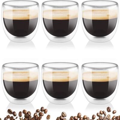 DONFANLIA - Kaffekopp 80ml - Double-walled - Tasse - Publicité DONFANLIA - Kaffekopp 80ml - Double-walled - Tasse - Publicité