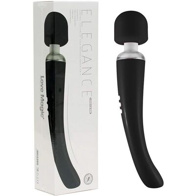 Love Magic: Elegance Massage Wand - Recargable, inalámbrico - Negro Love Magic: Elegance Massage Wand - Recargable, inalámbrico - Negro