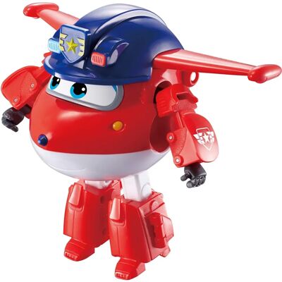 Super Wings Jett Verwandlungsfahrzeug - Polizei-Serie Super Wings Jett Verwandlungsfahrzeug - Polizei-Serie