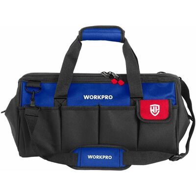 Bolsa de herramientas Workpro - Correa ajustable, Compartimento principal, Bolsillos exteriores - Bolsa de herramientas Bolsa de herramientas Workpro - Correa ajustable, Compartimento principal, Bolsillos exteriores - Bolsa de herramientas